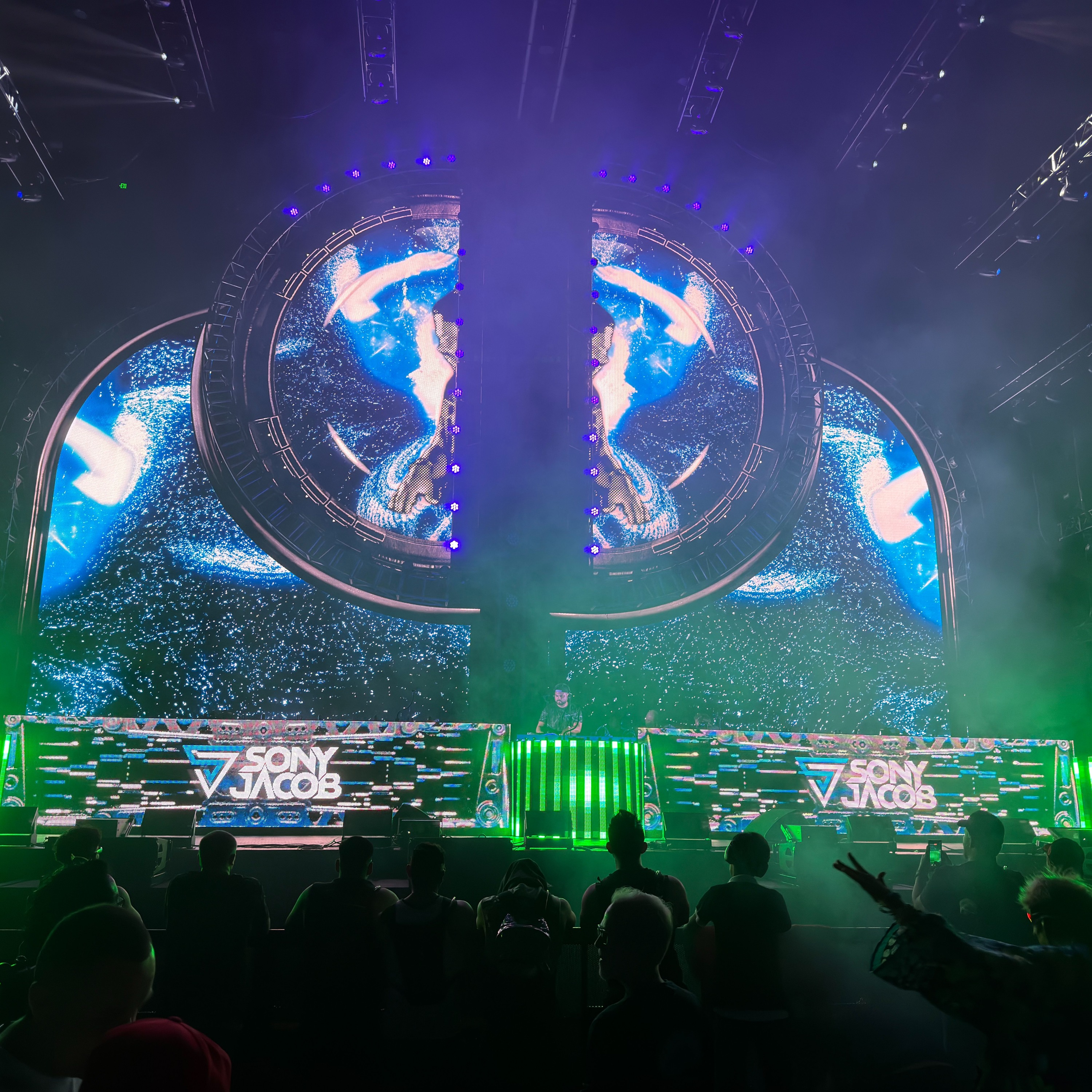 Sony Jacob’s Dreamstate San Francisco 2026 set artwork, with celestial blue stage visuals